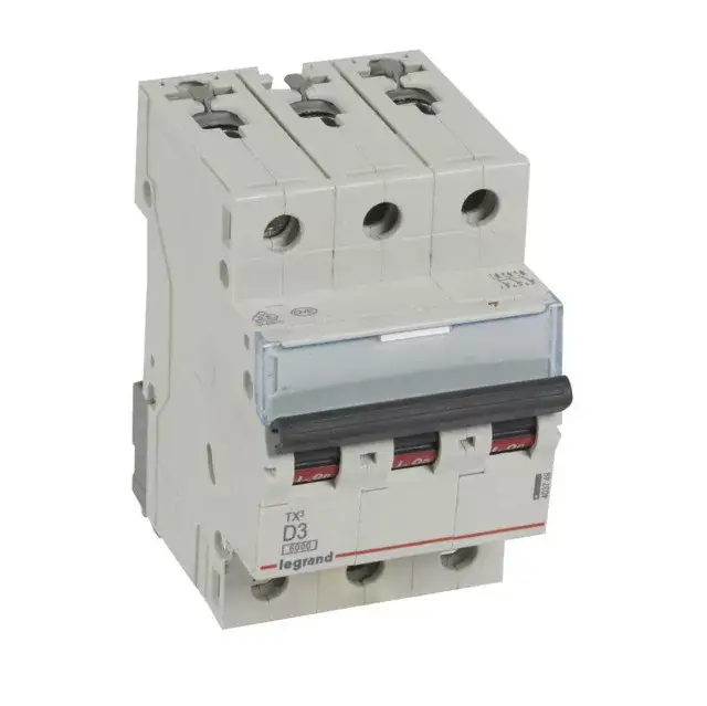 Legrand 403749 TX3 Kismegszakító. 3P, 3A, D karakterisztika, 6kA Legkelendőbb