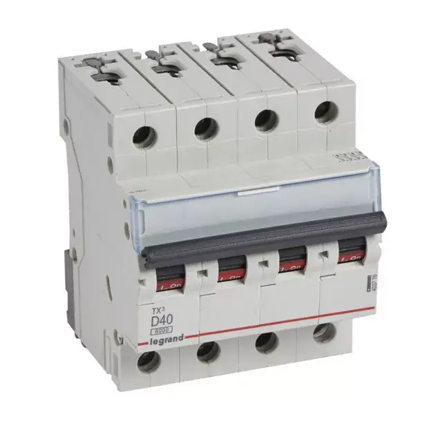 Legrand 403776 TX3 Kismegszakító. 4P, 40A, D karakterisztika, 6kA Bestseller