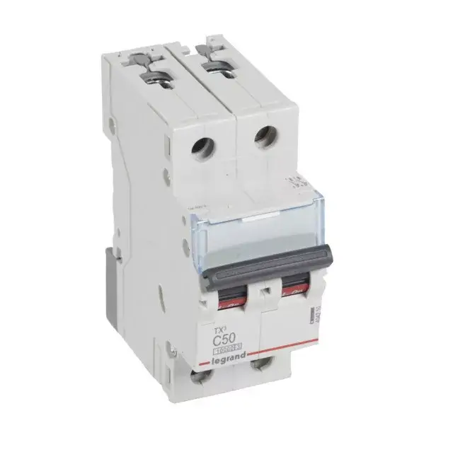 Legrand 404210 TX3 Kismegszakító. 2P, 50A, C karakterisztika, 10kA Árcsökkenés