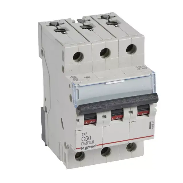 Legrand 404227 TX3 Kismegszakító. 3P, 50A, C karakterisztika, 10kA Kiárusítás