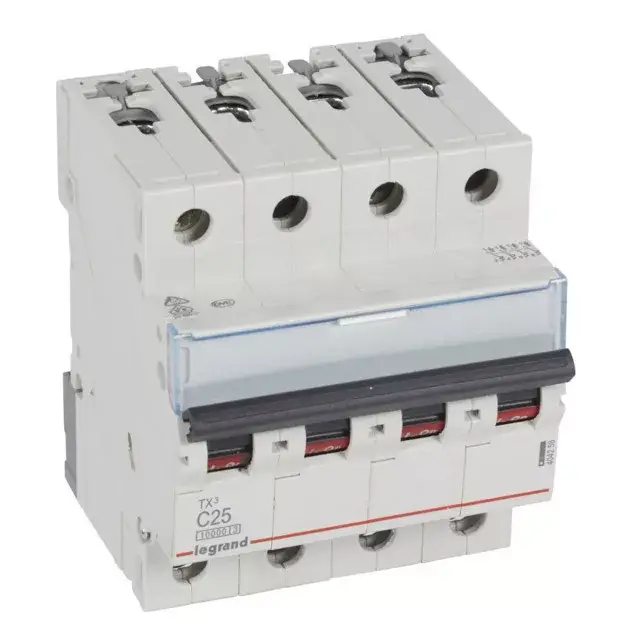 Szuper ajánlat Legrand 404258 TX3 Kismegszakító. 4P, 25A, C karakterisztika, 10kA