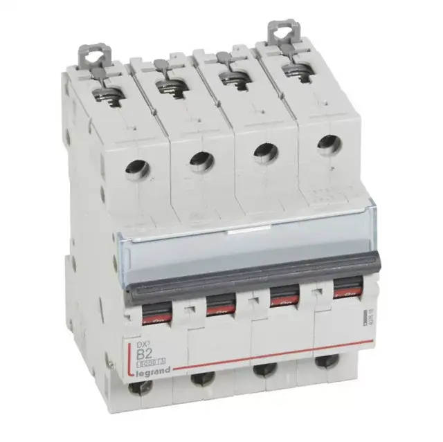 Expressz kézbesítés Legrand 407618 DX3 Kismegszakító. 4P, 2A, B karakterisztika, 6kA