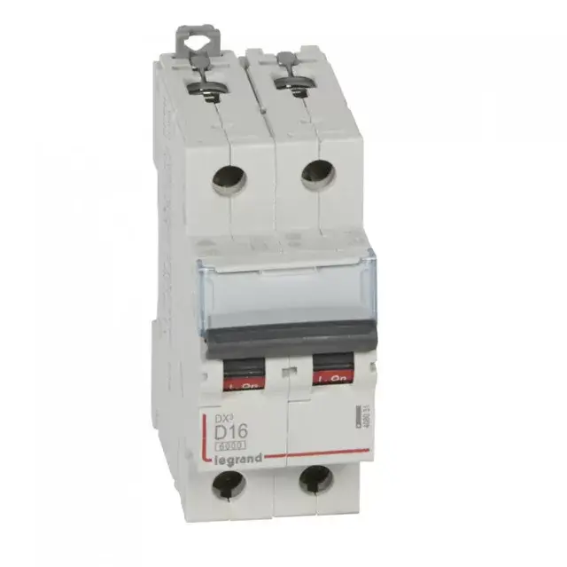 Legrand 408031 DX3 Kismegszakító. 2P, 16A, D karakterisztika, 6kA Újdonság