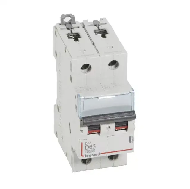 Legrand 408037 DX3 Kismegszakító. 2P, 63A, D karakterisztika, 6kA Különleges ajánlat
