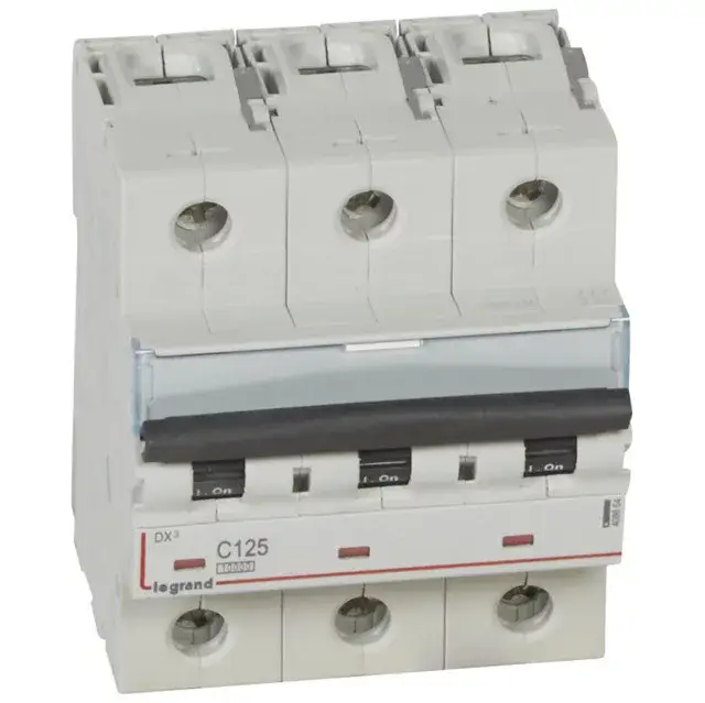 Outlet Legrand 408664 DX3 Kismegszakító. 3P, 125A, C karakterisztika, 10kA