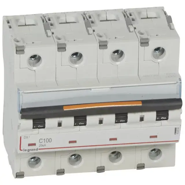 Bestseller Legrand 409802 DX3 Kismegszakító. 4P, 100A, C karakterisztika, 25kA
