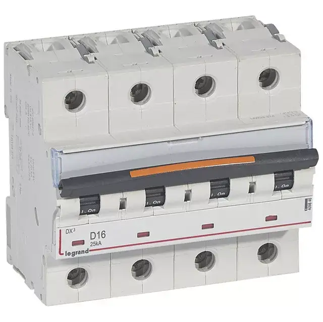 Gyors kiszállítás Legrand 409846 DX3 Kismegszakító. 4P, 16A, D karakterisztika, 25kA