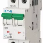 Olcsó Eaton 264899 PL7-C6/2-DC Kismegszakító. 2P, 6A, C karakterisztika, 10kA