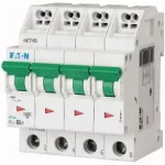 Végkiárusítás Eaton 101359 PLI-C6/4 Kismegszakító. 4P, 6A, C karakterisztika, 10kA