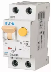 Eaton 263531 PFL7-13/1N/C/003 Áramvédős kismegszakító (Kombi Fi-relé) 1+N, C karakterisztika, 13A, 30mA, 10 kA, AC osztály Bestseller