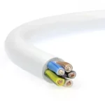 Akciós ár MT (H05VV-F) 5x6 mm2 kábel, 1 fm kiszerelés, sodrott réz, fehér PVC szigetelésű, 300/500V