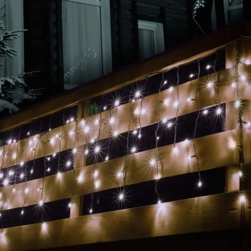 Sorolható fényfüggöny, 200LED, fehér, kültéri Ne maradj le