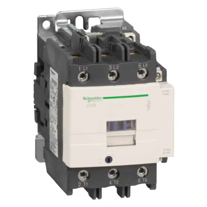 Schneider LC1D95P5, Tesys D mágneskapcsoló, 45kW/95A (400V, AC3), 230V AC 50 Hz vezerlés, 1Z+1Ny, csavaros csatlakozás Legnépszerűbb