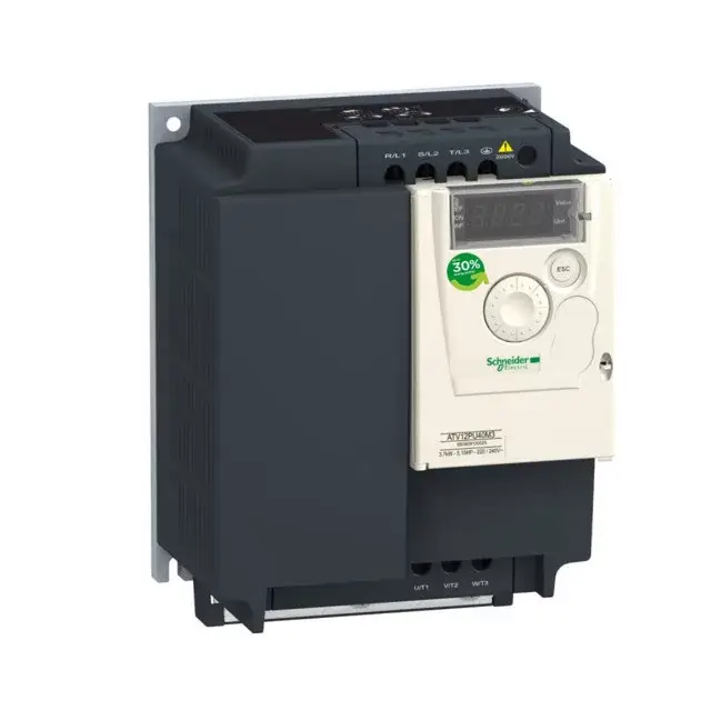 Schneider ATV12PU40M3 frekvenciaváltó 4 kW, 3 fázis, 200..240V AC, Modubs, IP20, hűtőborda nélkül (Altivar 12) Akció