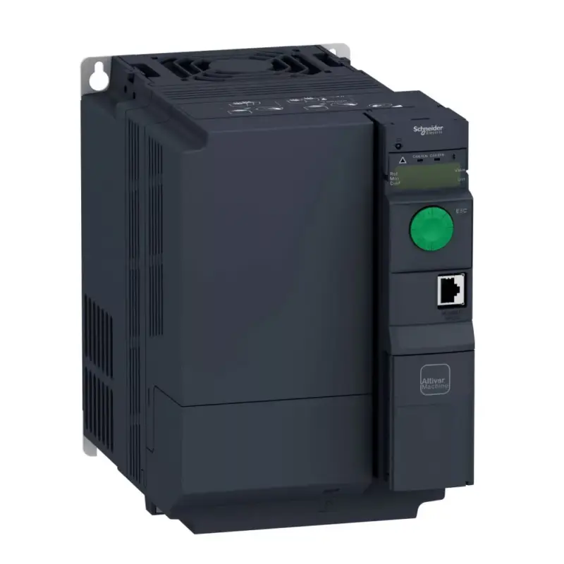 Vásárlói kedvenc Schneider ATV320U55N4B frekvenciaváltó 5,5 kW, 3 fázis, 380..500V AC, IP20, könyv kivitel (Altivar Machine 320)