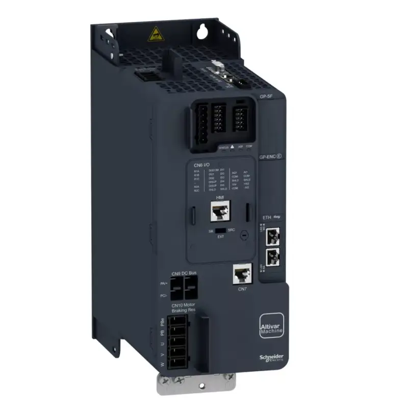 Schneider ATV340U55N4E frekvenciaváltó 5,5 kW, 3 fázis, 380..480V AC, IP20, Ethernet 2xRJ45 (Altivar Machine 340) Csak ma