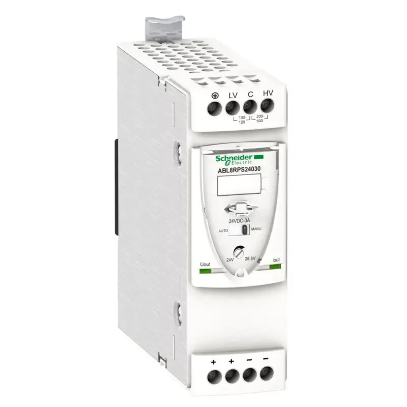Expressz szállítás Schneider ABL8RPS24030 ABL8 tápegység, 1f-2f, 230-400VAC/24VDC, 3A, DIN sínre szerelhető