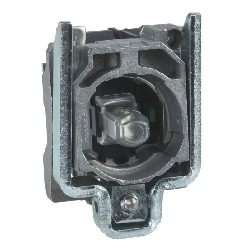 Expressz kézbesítés Schneider ZB4BW0B15 Harmony fém jelzőlámpa és érintkező blokk rögzítő aljzattal, LED-es, 1NO+1NC, 24VAC/DC, fehér