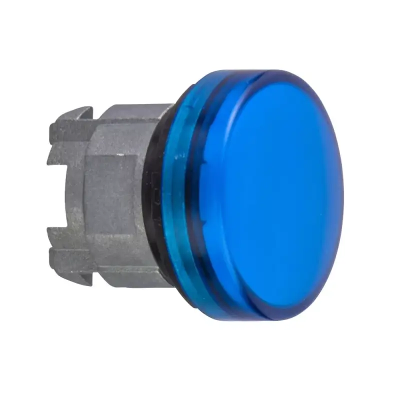 Azonnal elérhető Schneider ZB4BV063 Harmony fém jelzőlámpa fej, Ø22, LED jelzőlámpához, kék