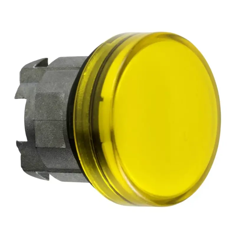 Biztonságos fizetés Schneider ZB4BV083E Harmony fém jelzőlámpa fej, Ø22, LED jelzőlámpához, betehető címke, sárga