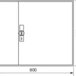 Kedvezményes ár Hager FWB43D Univers mezős elosztó, falon kívüli, IP44, üres, 650x800x161mm