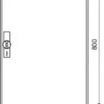 Hager FWB52D Univers mezős elosztó, falon kívüli, IP44, üres, 800x550x161mm Szuper akció