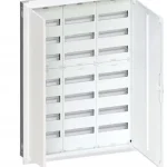 Hager Univers FWU73S Fém mezős elosztó 252 modul, 7 sor, 1153x853x110mm, (fal kivágás 1102x805x110mm) teli ajtóval, IP30, süllyesztett Kedvezmény