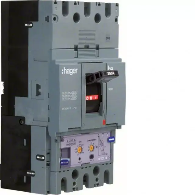 Hager HED400H h630 LSI kompakt megszakító, 3P, 400A, 70kA Exkluzív ajánlat