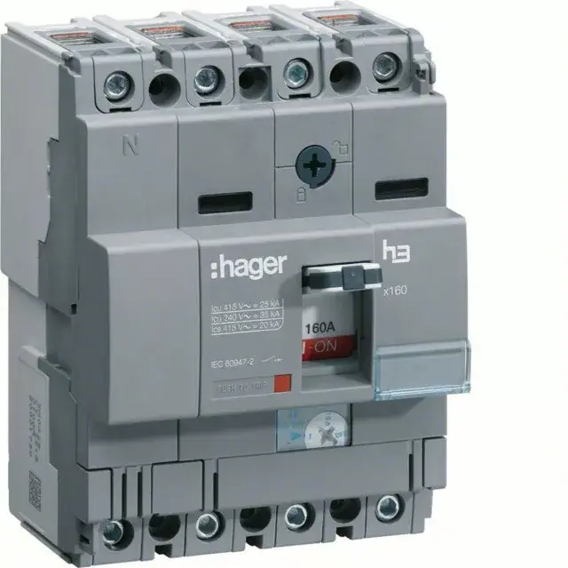 Bestseller Hager HHA041H x160 TM kompakt megszakító, 4P, 40A, 25kA