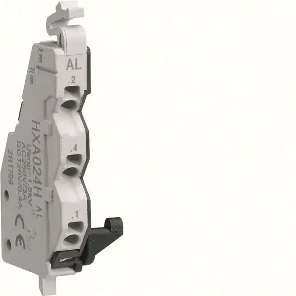 Hager HXA024H x160/250 AL hibajelző segédérintkező, 1 váltó 250V AC / 125V DC Prémium