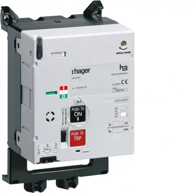 Hager HXD040H h400/630 motoros hajtás 24V DC Biztonságos fizetés