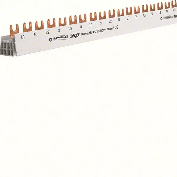 Hager KDN451E fázis sin 3F 1P+N készülékekhez,80A, 16 mm2, 57M Legkelendőbb