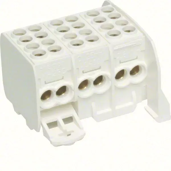Olcsóbb Hager KH23C Fővezetéki leágazó kapocs, 3P, 2x25mm2 + 2x16mm2 leág/P, érintésvédett