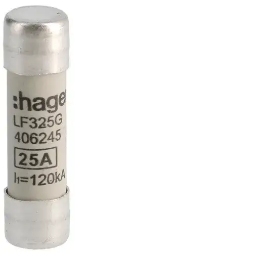 Szuper akció Hager lf325g Hengeres olvadóbiztosítóbetét, 10x38 mm, gG, 25 A 400 V