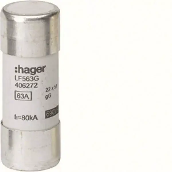 Hager lf563g Hengeres olvadóbiztosítóbetét, 22x58 mm, gG, 63 A 500 V Szuper ajánlat