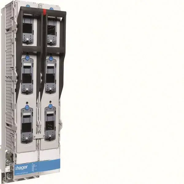 Biztonságos vásárlás Hager LVDR1260CPX Dupla NH2 függőleges kapcsoló 185mm síntáv csavaros 1260A