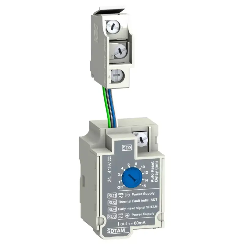 Árcsökkenés Schneider LV429424 SDTAM 24/415 V AC/DC SDTAM érintkező kioldó modul (termikus hiba korai kioldás jelző)