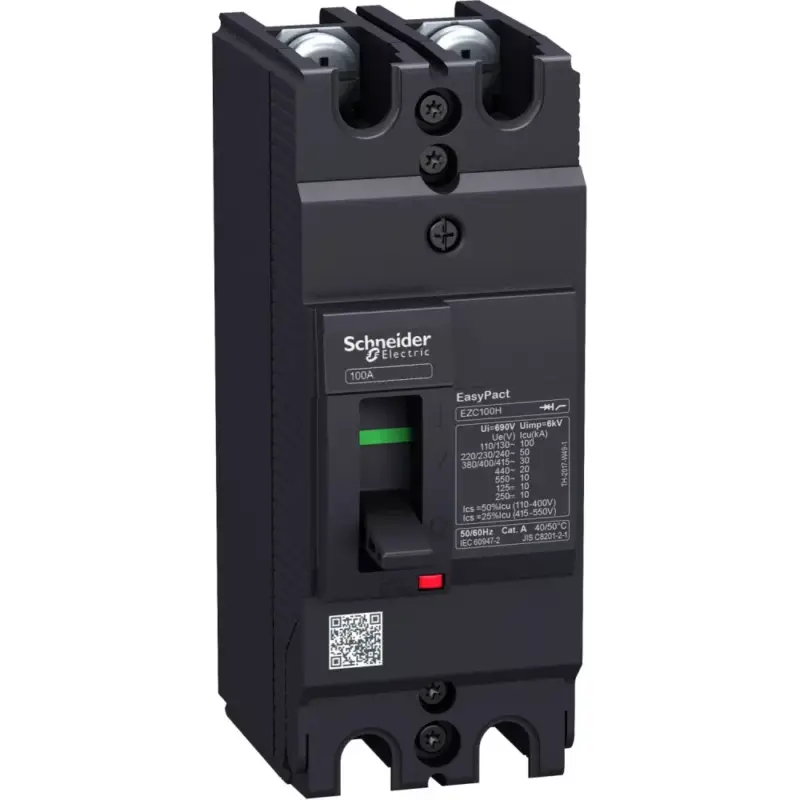 Árcsökkenés Schneider EZC100H2016 EasyPact EZC100H 2P 30kA/400V megszakító 16A