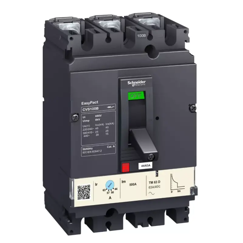Schneider LV510305 EasyPact CVS100B (25 kA) 3P3D TM63D Kedvezmény
