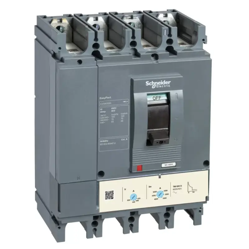 Vásárlói kedvenc Schneider LV540312 EasyPact CVS400F (36 kA) 4P4D TM400D