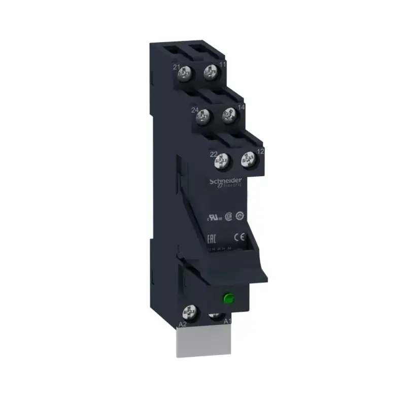 Schneider RSB2A080BDPV Zelio RSB interfész relé foglalattal, védődiódával, 2CO, 8A, 24VDC Gyors szállítás