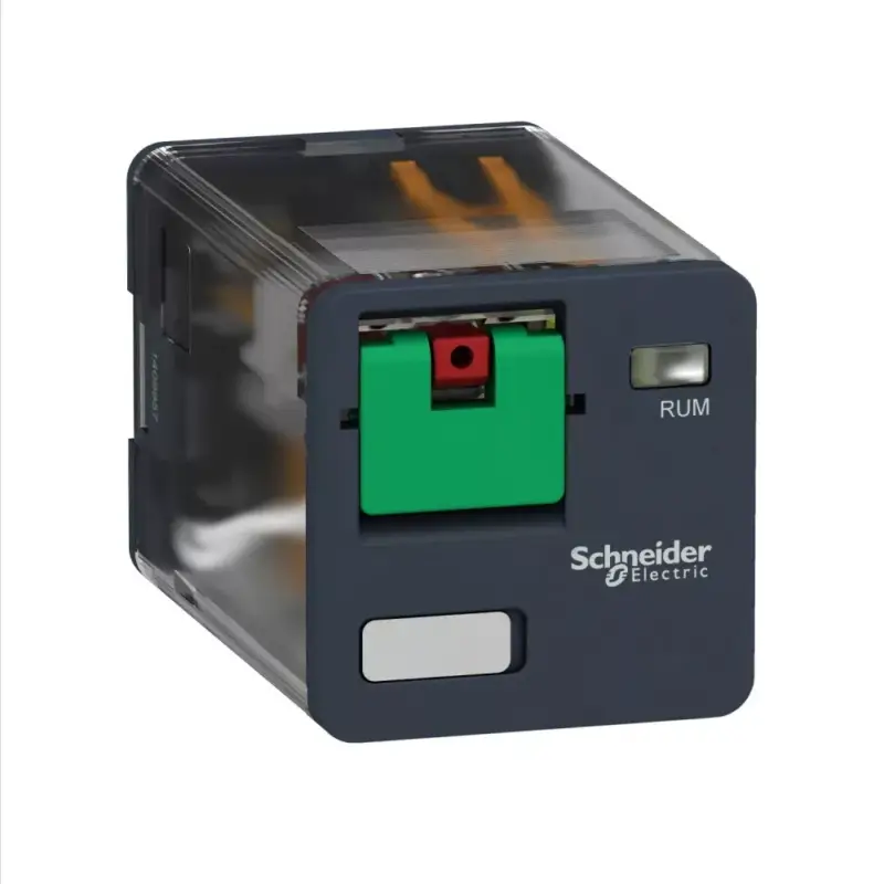 Schneider RUMC21B7 Zelio RUM univerzális relé, hengeres, 2CO, 10A, 24VAC, tesztgomb Nézd meg most
