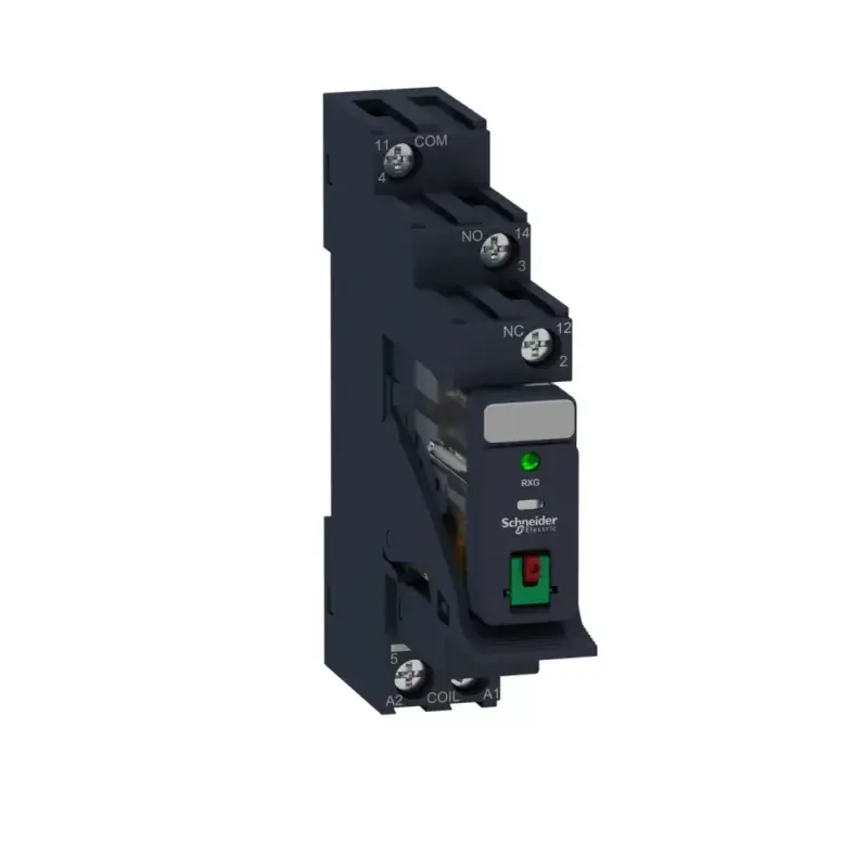 Kedvezmény Schneider RXG12P7PV Zelio RXG Interfész relé foglalattal, 1CO, 10A, 230VAC, tesztgomb, LED