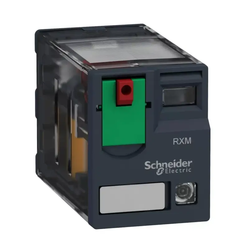 Expressz szállítás Schneider RXM3AB2E7 Zelio RXM miniatűr relé, 3CO, 10A, 48VAC, tesztgomb, LED