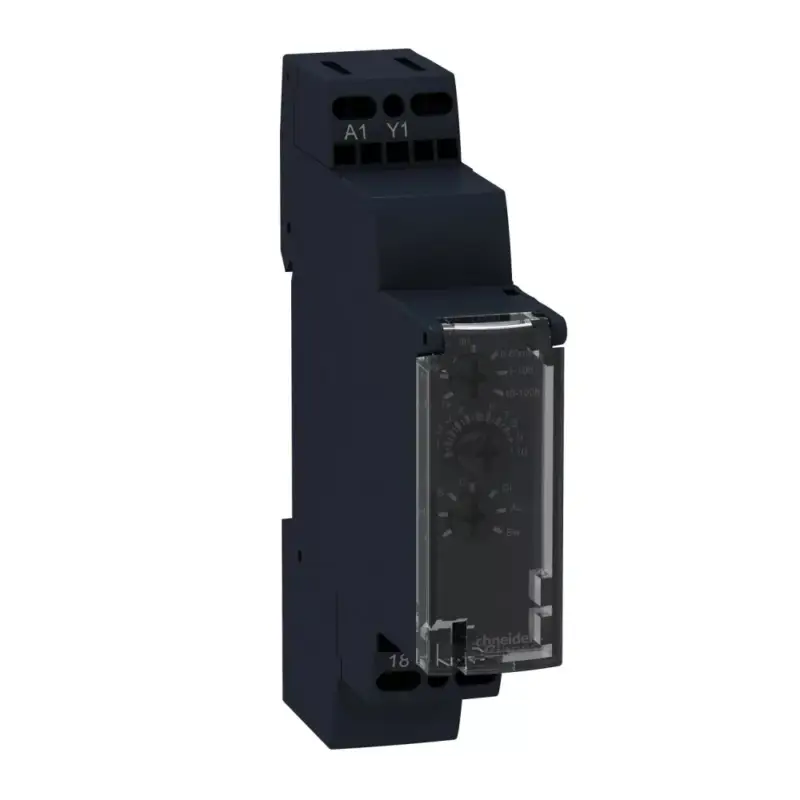 Schneider RE17LMBM Zelio Time multifunkciós időrelé, 10 funkció, 1SSR, 700mA, 24-240 VAC/DC Olcsóbb