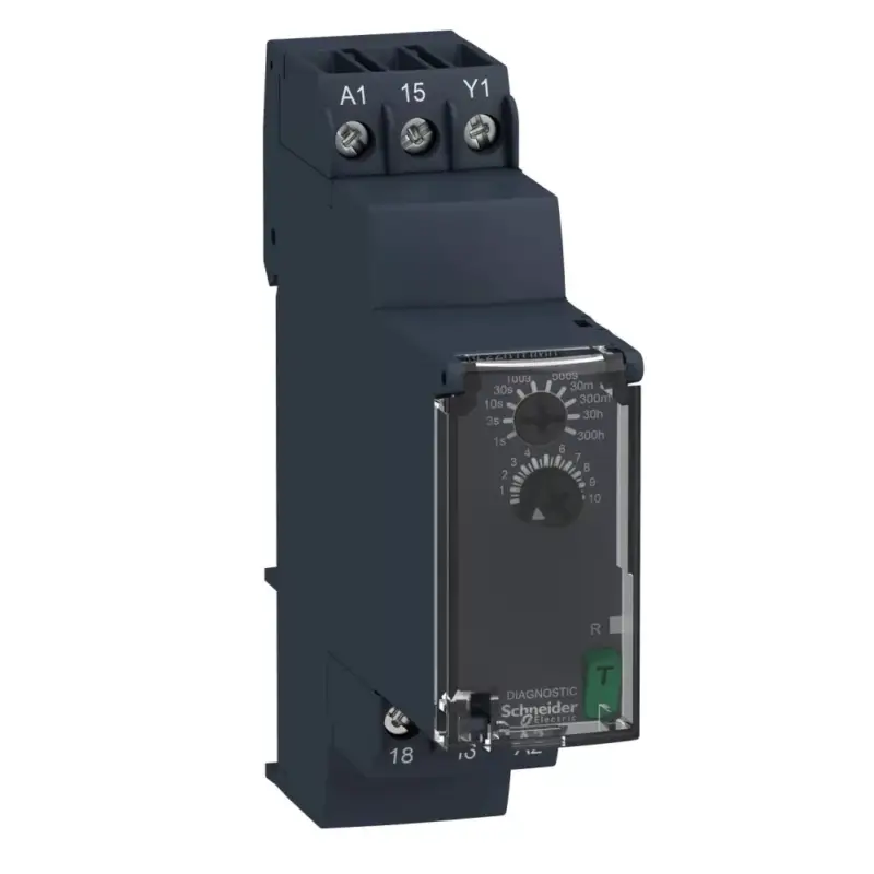 Schneider RE22R1HMR Zelio Time pulzáló időrelé, H-Hw, 1CO, 8A, 24-240VAC/DC Legkelendőbb