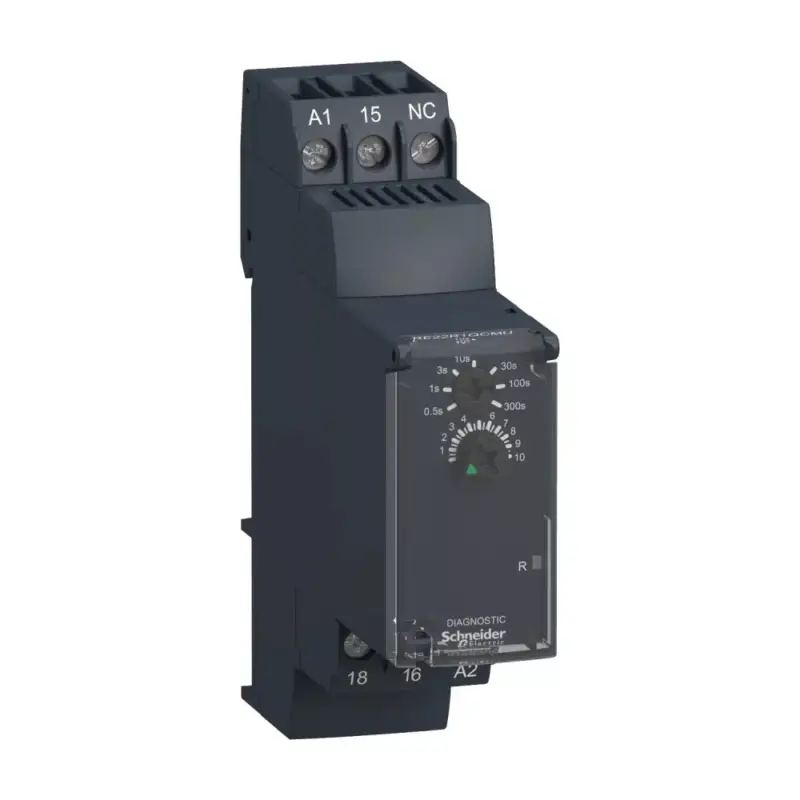 Korlátozott ajánlat Schneider RE22R1QCMU Zelio Time csillag-delta indító időrelé, Qc, 1CO, 8A, 24VDC/24-240VAC