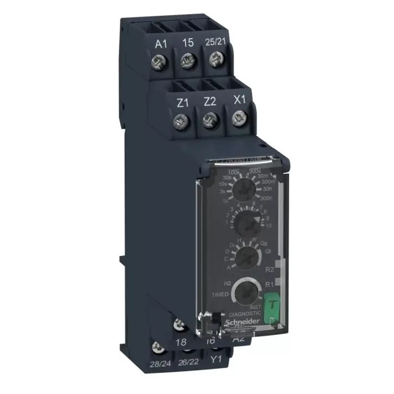 Schneider RE22R2MYMR Zelio Time multifunkciós időrelé, 20 funkció, 2CO, 24-240VAC/DC Korlátozott ajánlat
