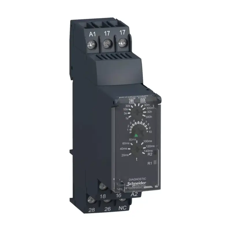 Schneider RE22R2QGMR Zelio Time csillag-delta indító időrelé, Qg, 2CO, 8A, 24-240VAC/DC Árengedmény