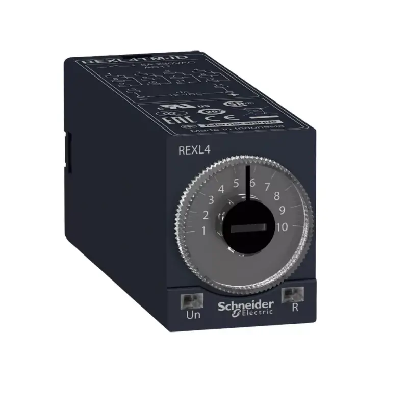 Olcsóbb Schneider REXL4TMF7 Zelio Time dugaszolható bekapcsolás késleltető időrelé, A funkció, 4CO, 5A, 120VAC